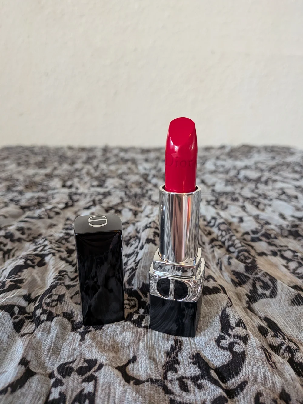 Rouge Dior Lipstick - 999 Satin Bright Raspberry Pink Absolutely Stunning